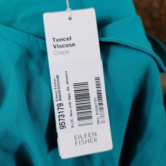 Nwt Eileen Fisher XS Crepe Drop Waist Dress - Picture 8 of 8